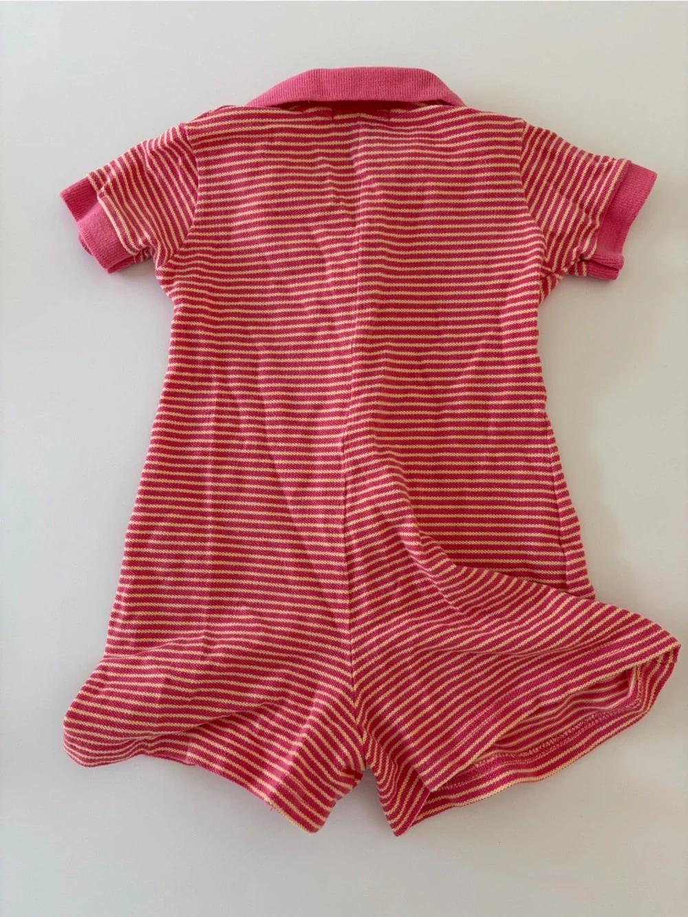 Ralph Lauren Baby Vintage Button Down One Piece Knit Romper 6-12 Months